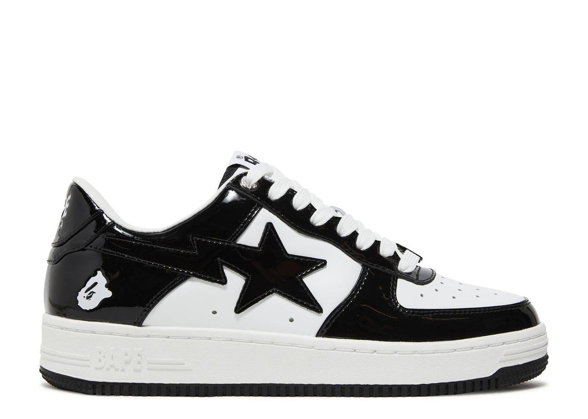 BAPE STA Patent Leather - Black / White
