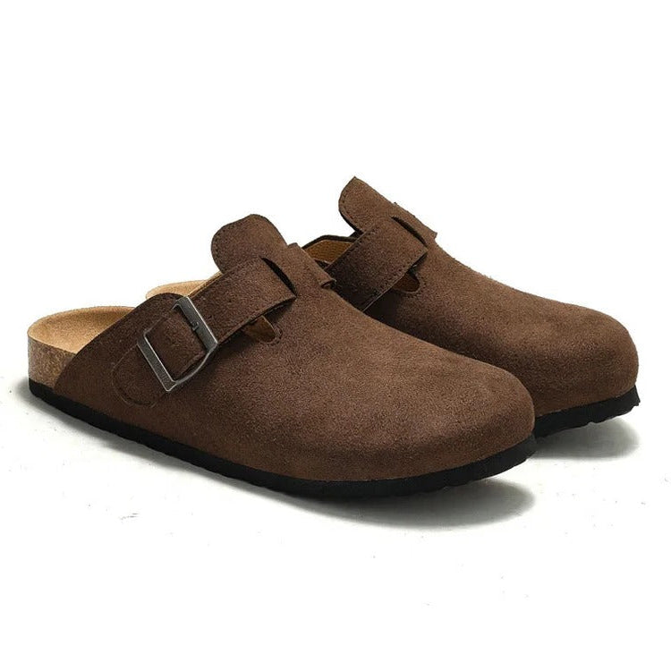 BIRKENSTOCK BOSTON SOFT FOOT BED - DARK BROWN