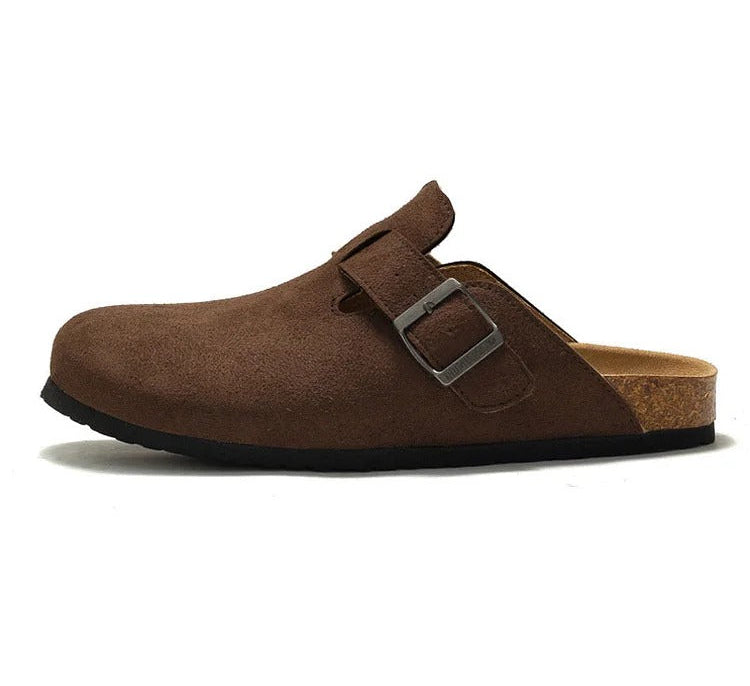 BIRKENSTOCK BOSTON SOFT FOOT BED - DARK BROWN