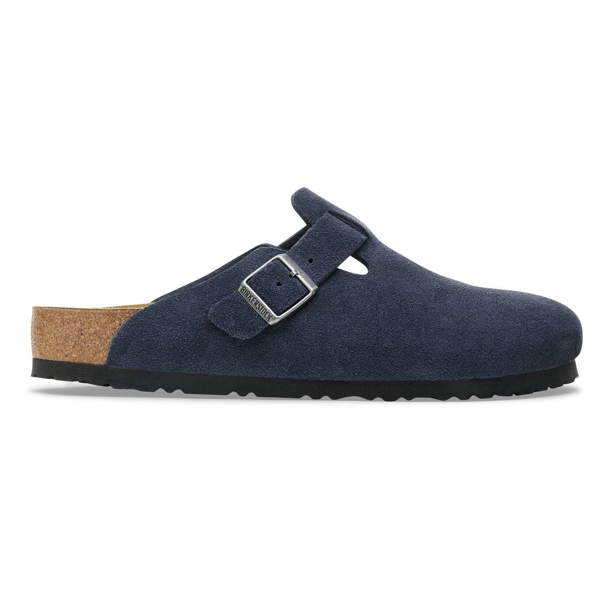 Birkenstock Boston Soft Foot Bed - Blue Suede