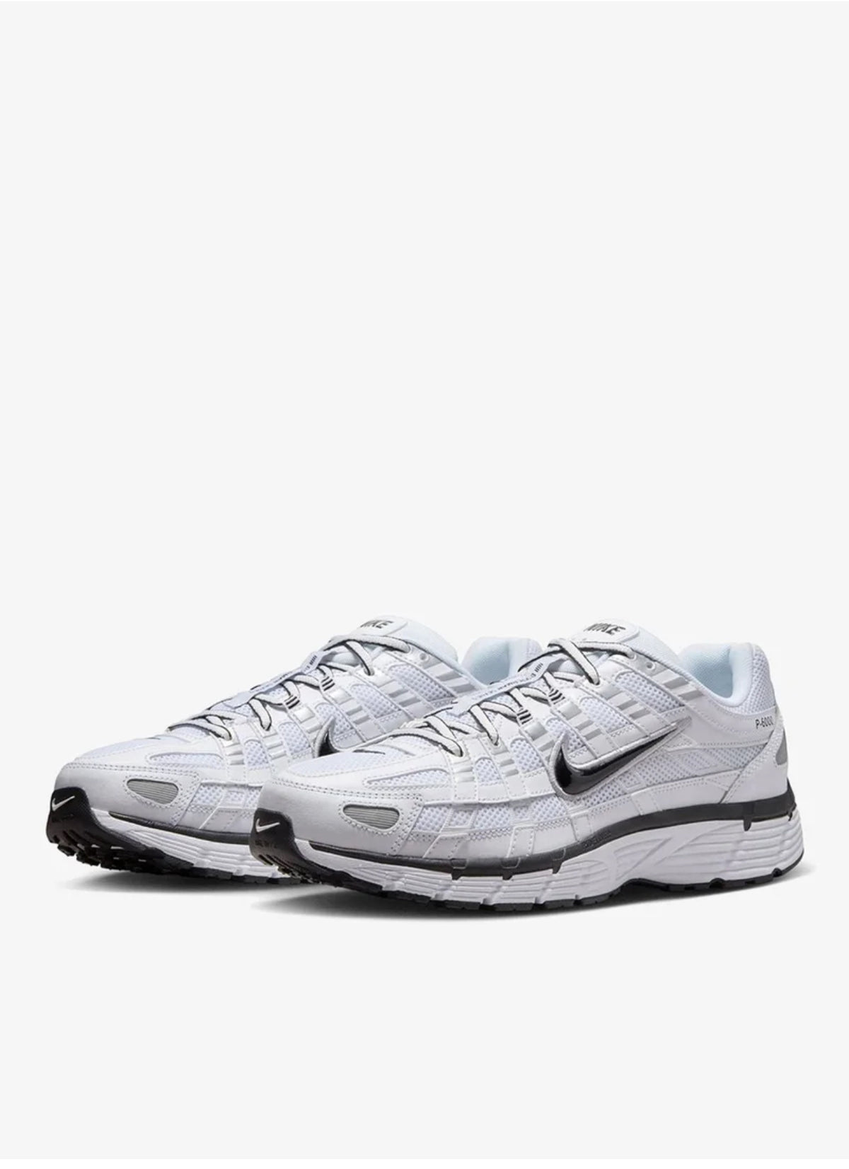Nike P-6000 - White Metallic Silver - Light Gray