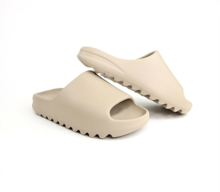 Beige slides on a white background