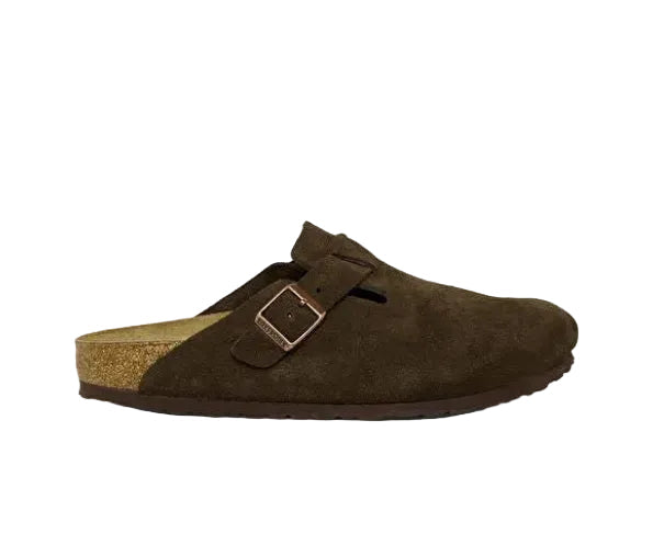 BIRKENSTOCK BOSTON SOFT FOOT BED - DARK BROWN