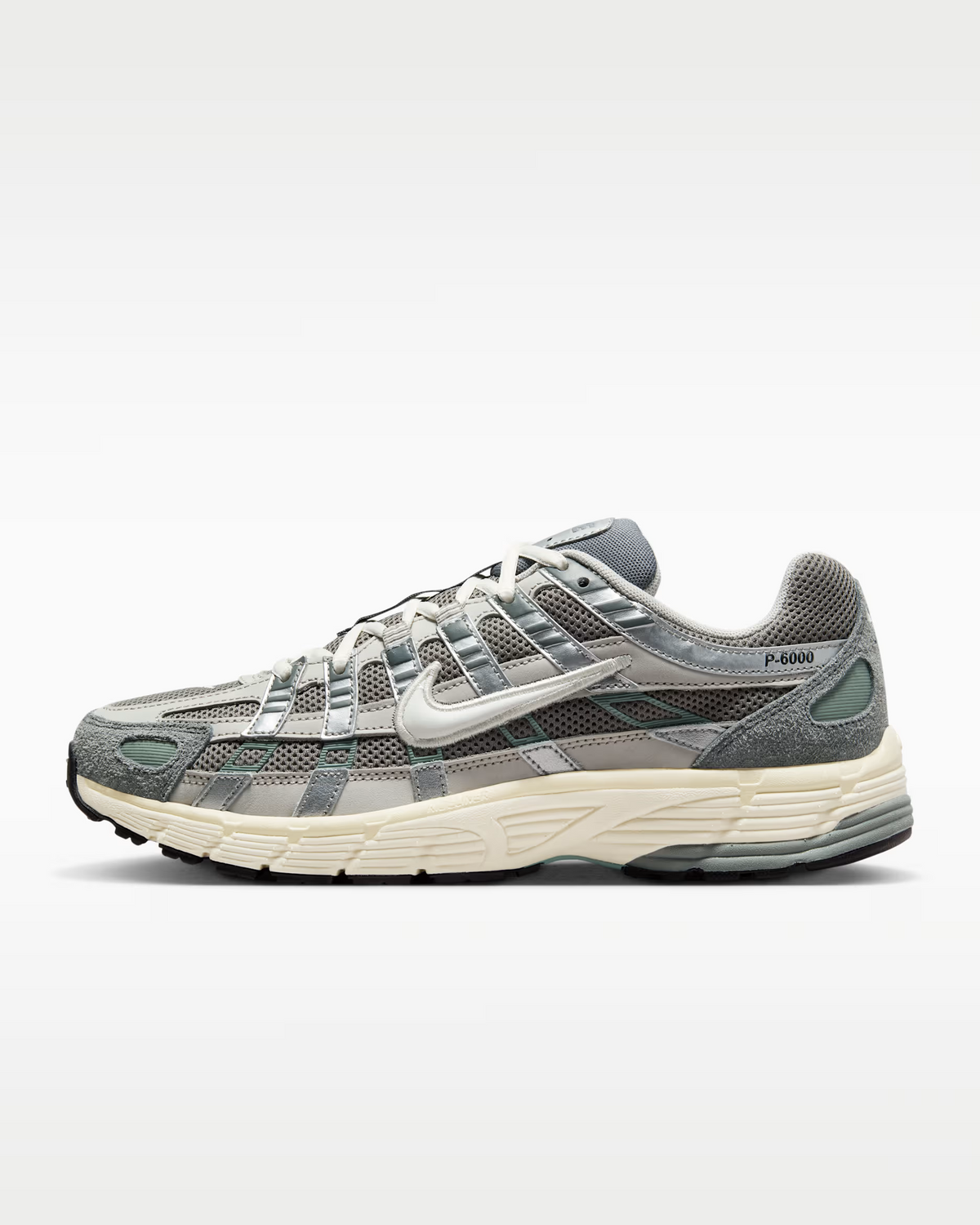 Nike P-6000 Flat Pewter sneakers - side profile